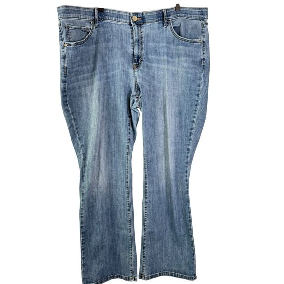 Evri Bootcut Jeans Womens Size 24W Medium Wash High Waist Stretch Denim Cotton - Picture 11 of 11